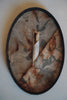 Keiko Murakami - Hand-dyed persimmon & rust dyed oval tea box storage