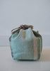 Keiko Murakami - Hand-dyed persimmon & rust dyed linen pouches