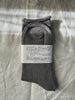 Glück und Gute - Plain Silk & Cotton Double-layered Socks