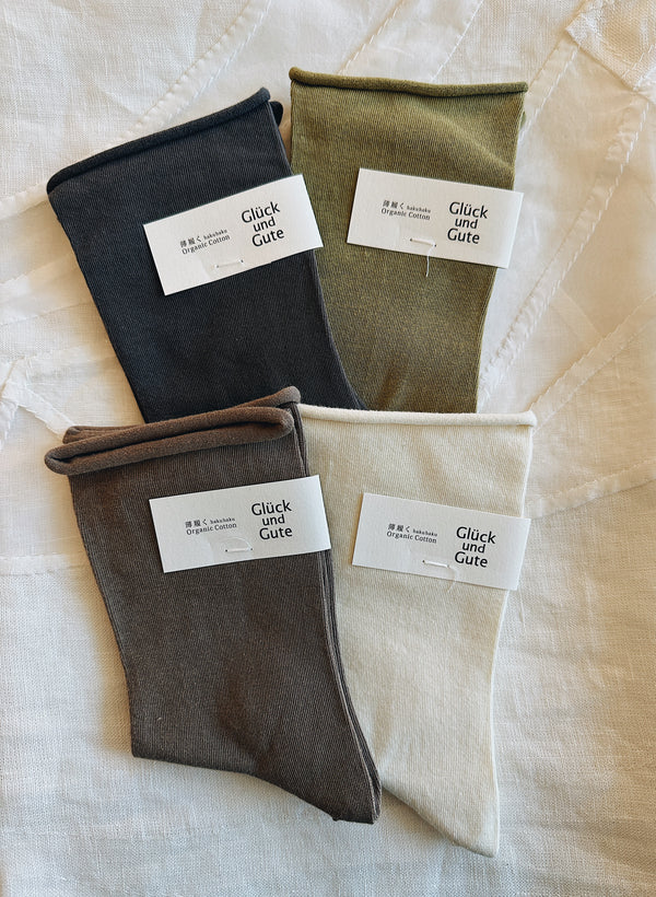 Glück und Gute - Hakuhaku organic cotton socks (LAST ONE)