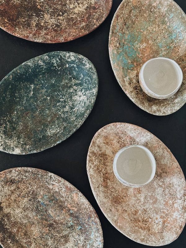 Akari Karugane - Oval Plates