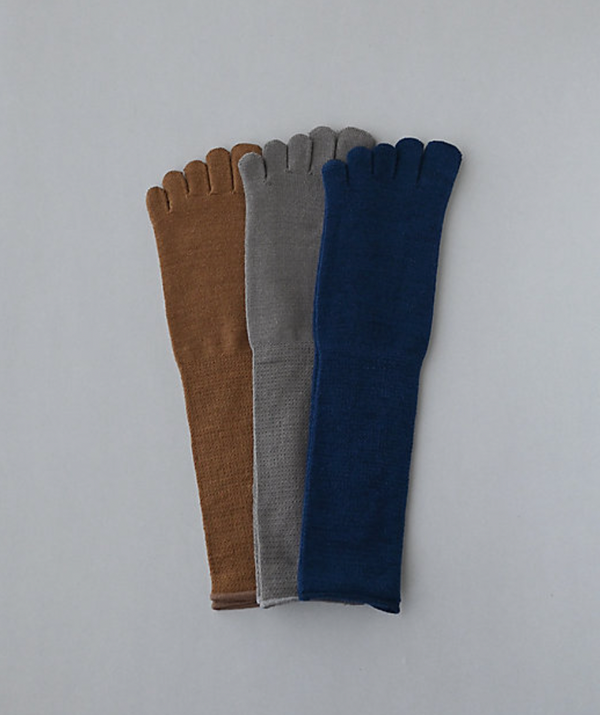 Glück und Gute - Five-toe silk & wool long socks (NEW COLOURS)