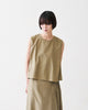 Someya - Side Gathered Sleeveless Blouse