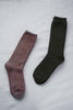 Glück und Gute - Plain silk & cotton socks