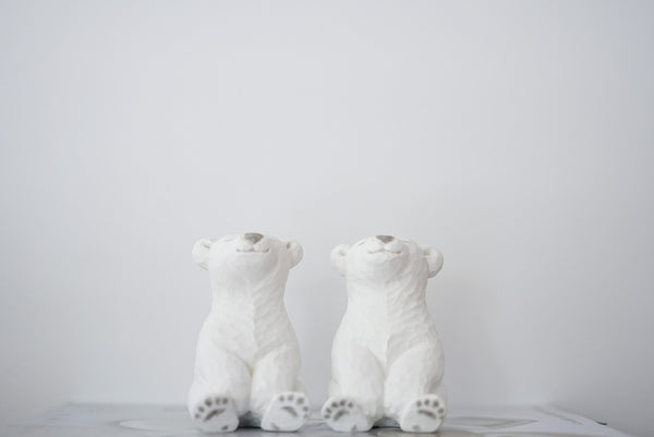 Mio Suzuki - Polar Bear Wooden Object (Sitting)
