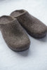 Hemskor - Wool felted slippers Brown (LAST ONE)
