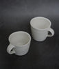 Katsufumi Baba - Matte White Porcelain Coffee Mugs