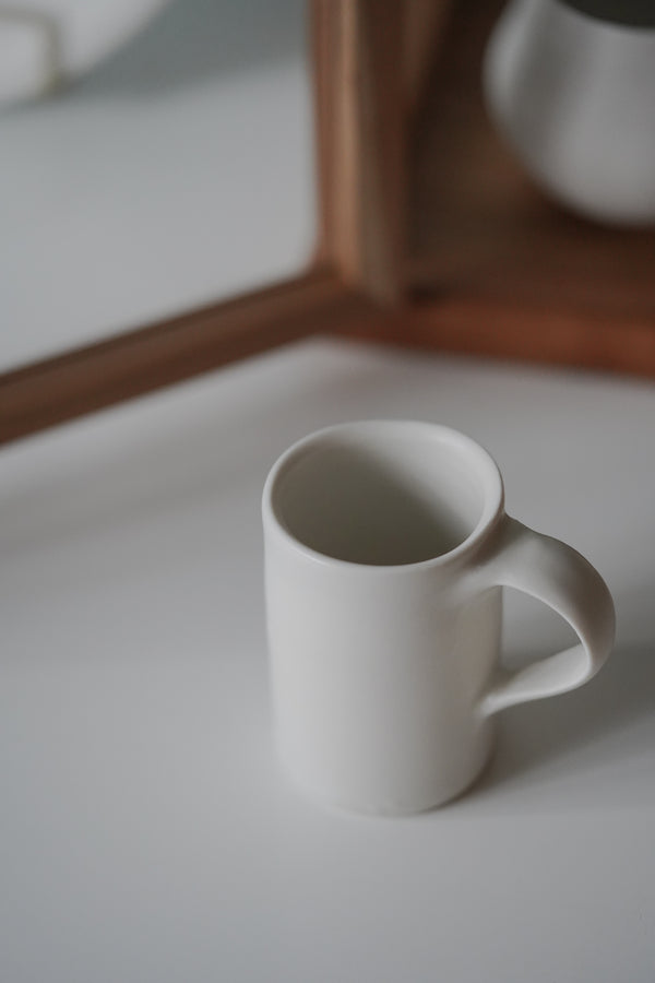 Katsufumi Baba - Matte White Porcelain Slim Mug