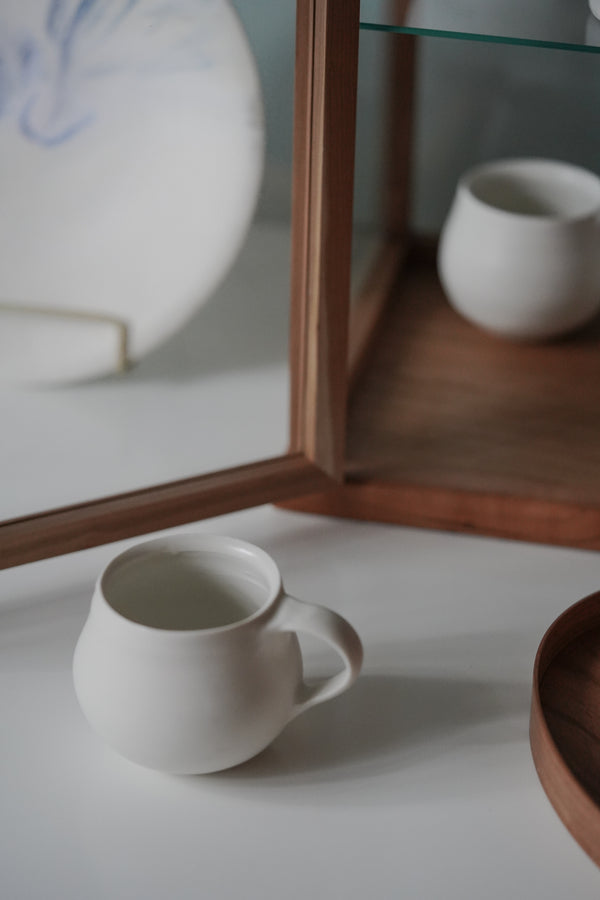 Katsufumi Baba - White Matte Porcelain Round Mug