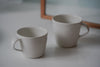 Katsufumi Baba - Matte White Porcelain Coffee Mugs