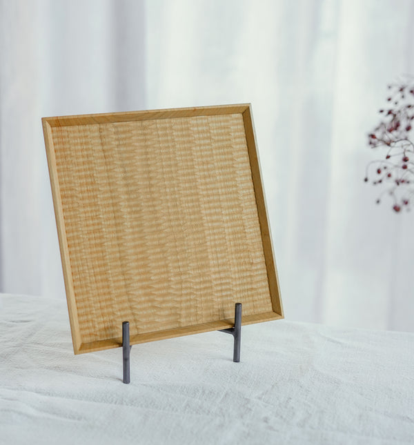 Kazunori Koutsuka - Square Wooden Tray Sakura Wood