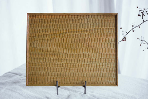 Kazunori Koutsuka - Rectangular Wooden Tray Sakura Wood