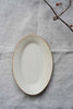 Satomi Ito - Oval Plate with Crackled Glaze