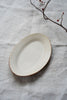 Satomi Ito - Oval Plate with Crackled Glaze