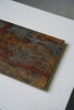 Keiko Murakami - #9 Hand-dyed persimmon & rust dyed tea tray small