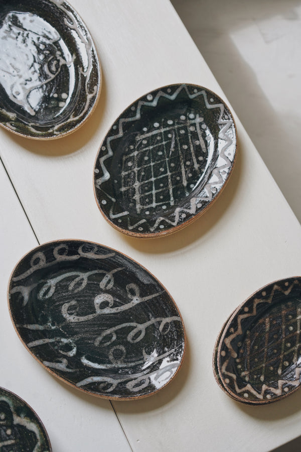 Satomi Ito - Patterned Oval Plate