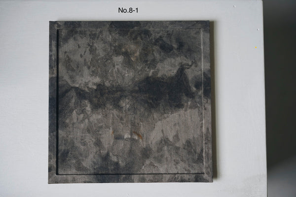 Keiko Murakami - #8 Hand-dyed persimmon & rust dyed tea tray square