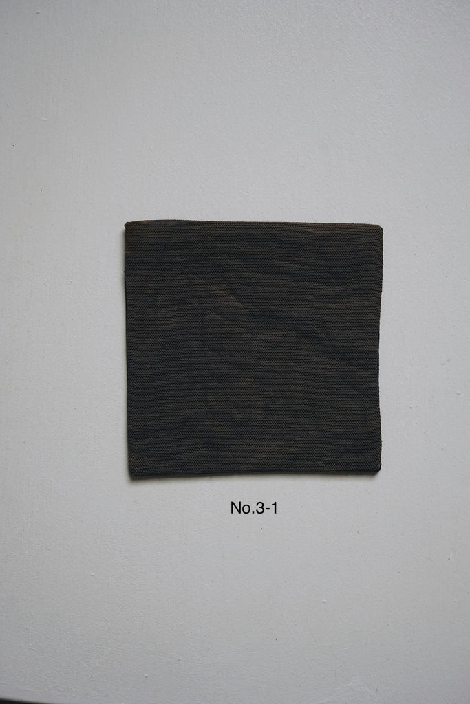 Keiko Murakami - #3 Hand-dyed persimmon & rust dyed coasters dark tone large (NEW)