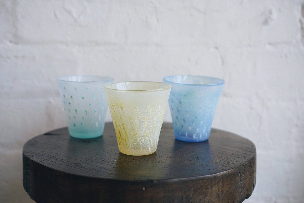 Nomichi Hashimura - Dotted Glasses (LAST ONE) – Kurashi Japanese Crafts