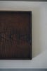 Keiichi Murakami - K-9b Black lacquered hand-carved wooden tray in Amur Cork wood