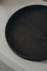 Keiichi Murakami - K-3 Black lacquered hand-carved wooden tray in Japanese chestnut