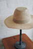 (NEW) Wica Grocery - Flat Top Straw Hat with an Organic Brim