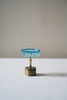 Nobuko Soda - Blue Glass Jewellery Stands with Brass Base