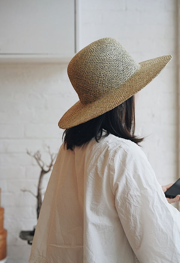 (NEW) Wica Grocery - Round Top Straw Hat
