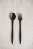 Kenta Nakanishi - Black Lacquered Wooden Cutleries
