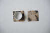 Keiko Murakami - #1 Hand-dyed persimmon & rust dyed coasters (NEW)