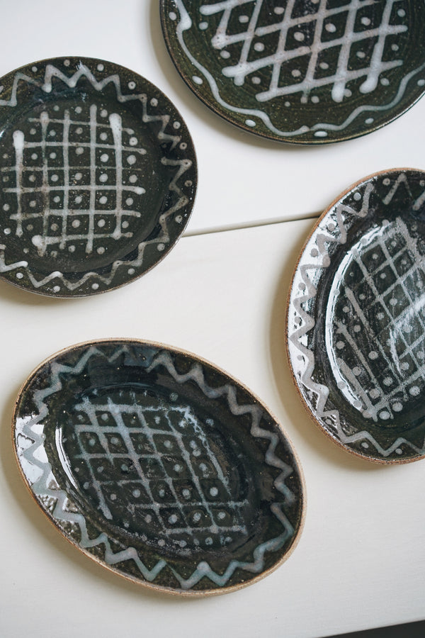 Satomi Ito - Patterned Oval Plate