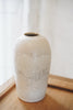 Momoko Otani - Sculpted Sgrafitto White Lotus Flower Vases (OM29)