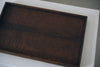 Keiichi Murakami - K-9a Black lacquered hand-carved wooden tray in Amur Cork wood