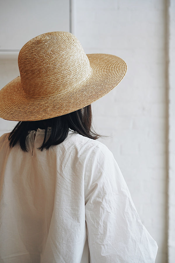 (NEW) Wica Grocery - Round Wide Brim Straw Hat