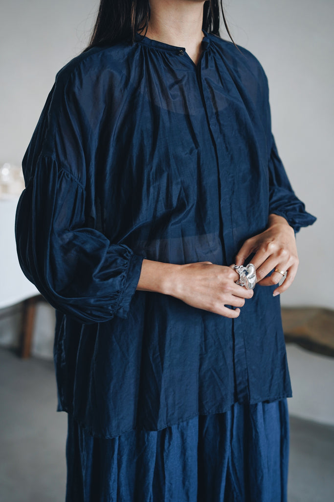 suzuki takayuki - puff-sleeve blouse