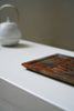 Keiko Murakami - #9 Hand-dyed persimmon & rust dyed tea tray small