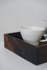 Keiichi Murakami - K-13 Black lacquered hand-carved wooden tray in Camphor wood