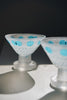 Nobuko Soda - Pâte de Verre Blue Glass Dessert Cup