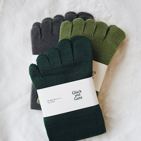 Glück und Gute - Five-toe silk & wool socks (NEW COLOURS)