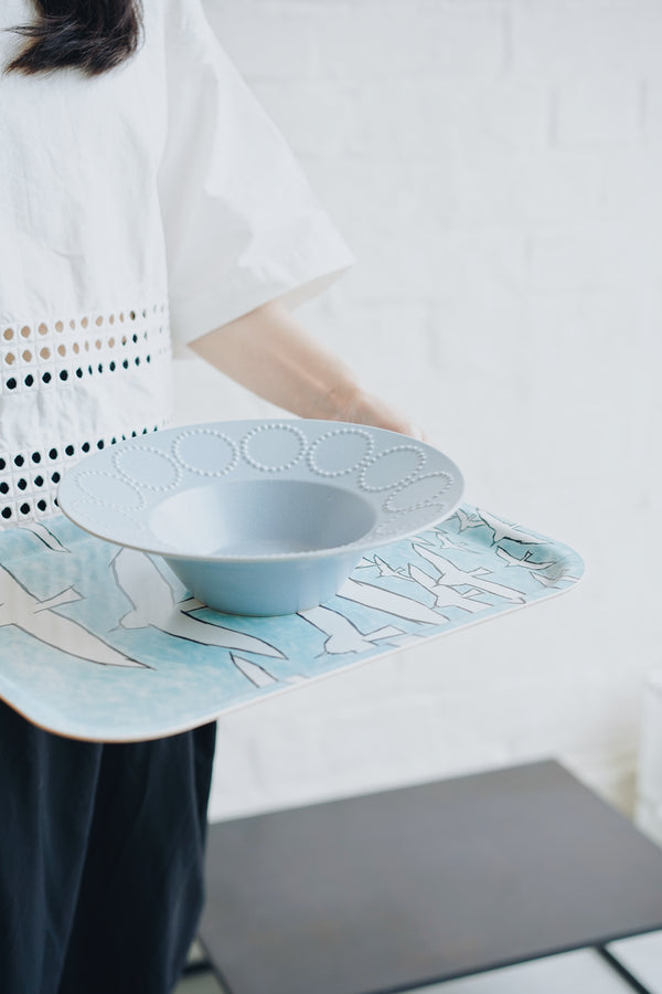 minä perhonen - White Birch Wooden Trays