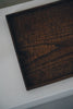 Keiichi Murakami - K-8 Black lacquered hand-carved wooden tray in Japanese chestnut