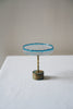 Nobuko Soda - Blue Glass Jewellery Stands with Brass Base