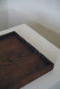 Keiichi Murakami - K-9b Black lacquered hand-carved wooden tray in Amur Cork wood