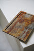 Keiko Murakami - #9 Hand-dyed persimmon & rust dyed tea tray small