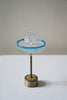 Nobuko Soda - Blue Glass Jewellery Stands with Brass Base