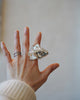 Haruna Sugie - SUGATA Silver Mirror Glass Rings