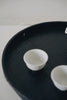 Keiichi Murakami - K-1 Black lacquered hand-carved wooden tray in Japanese cherry wood