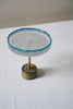 Nobuko Soda - Blue Glass Jewellery Stands with Brass Base