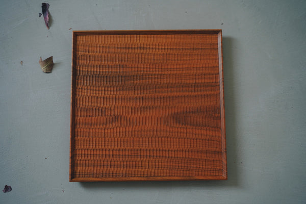 Kazunori Koutsuka - Square Wooden Tray in Japanese Cherry Wood