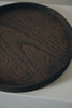 Keiichi Murakami - K-2 Black lacquered hand-carved wooden tray in Japanese chestnut